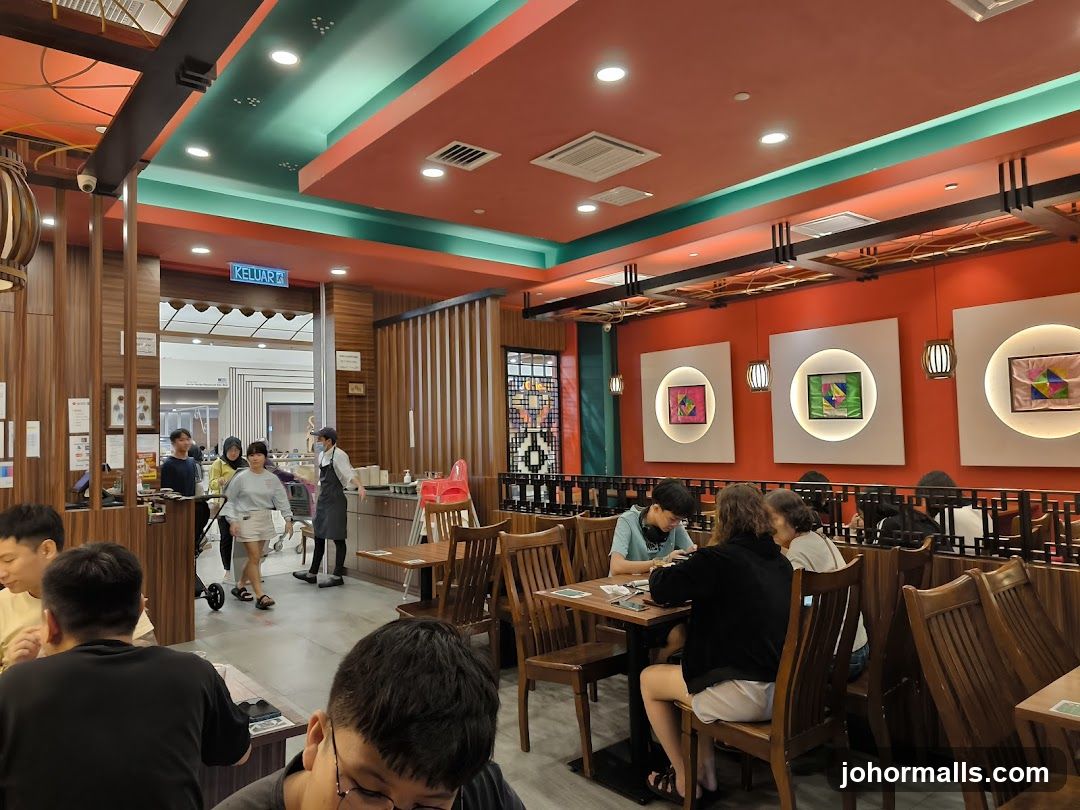 Restaurant Interior with Diners