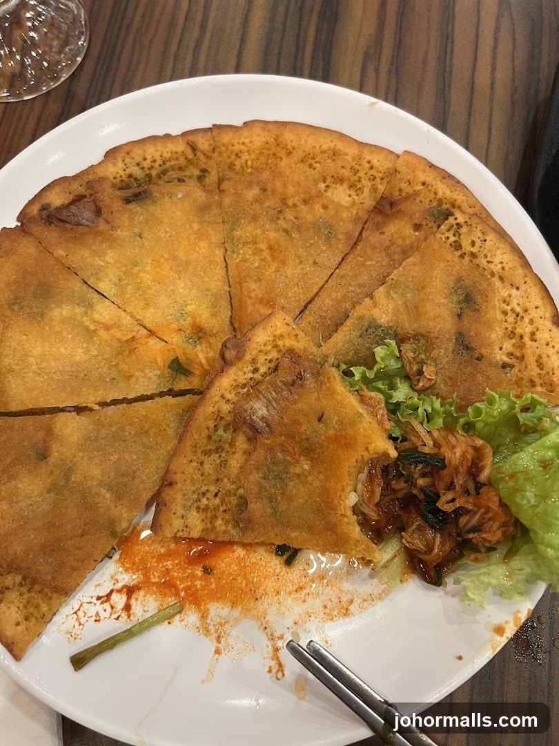 Korean Pancake with Kimchi