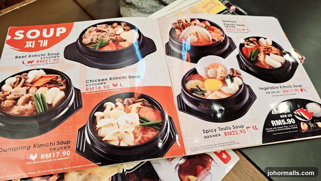 Soup Menu