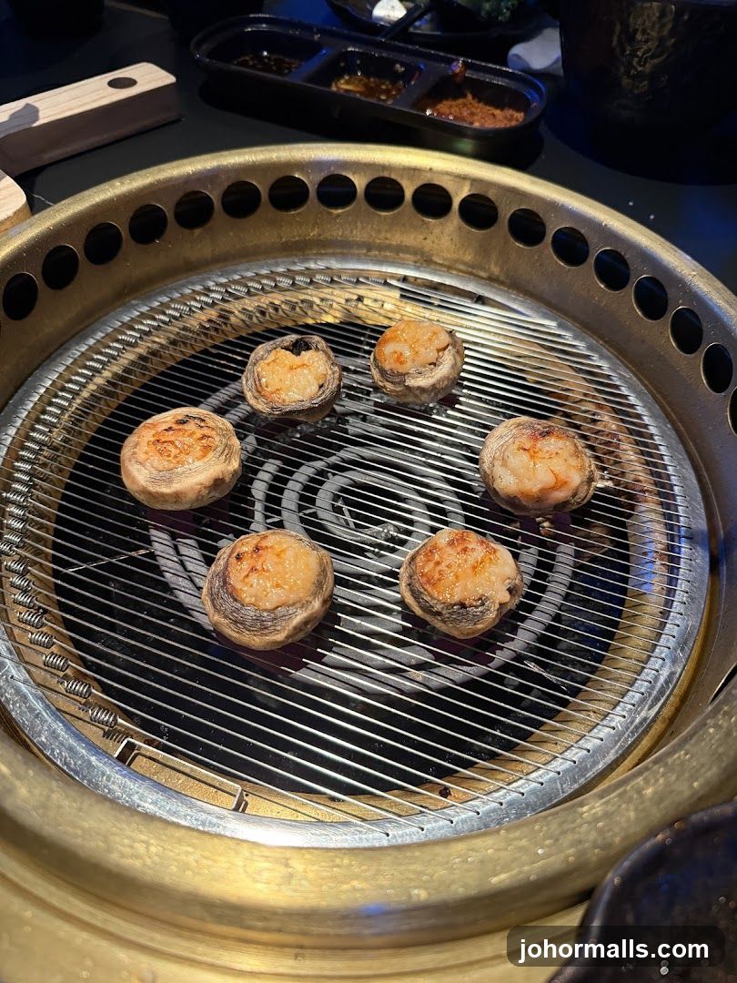 Stuffed Mushrooms on Grill