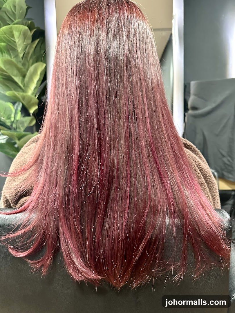 Woman's Hair After Coloring