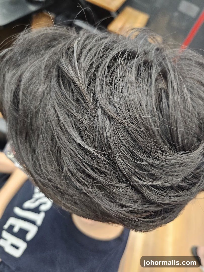 Close-up of Dark Hair