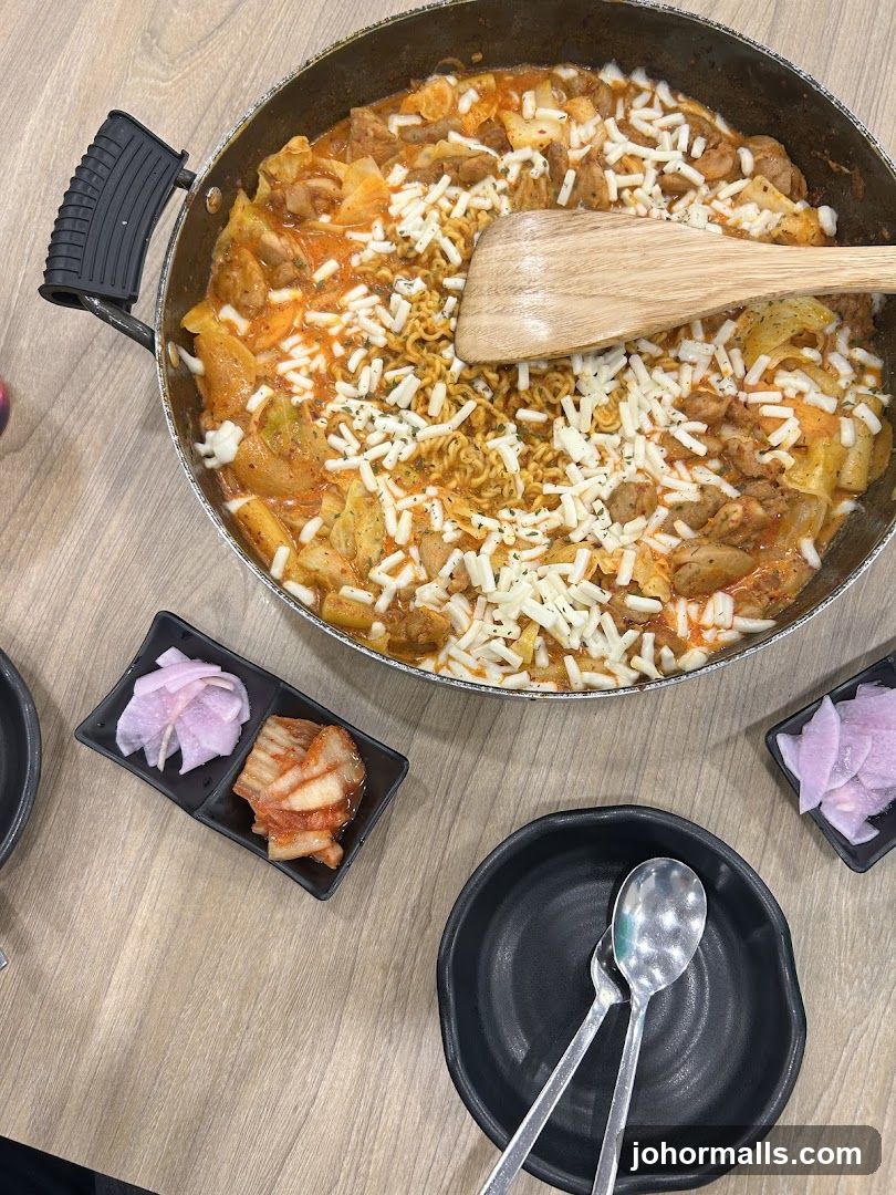 Korean Stir-Fried Chicken with Cheese