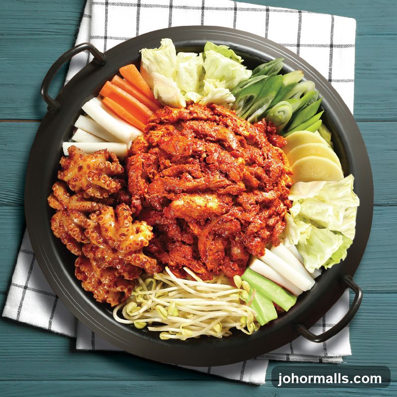 Spicy Stir-Fried Octopus and Chicken