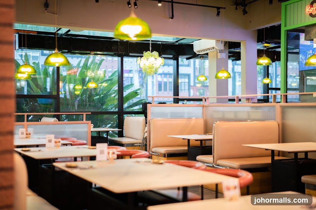 Restaurant Interior with Booth Seating