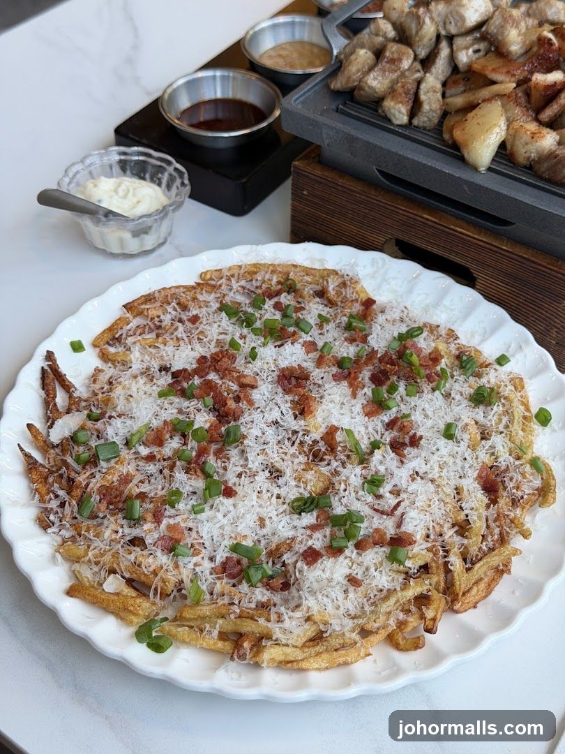 Truffle Fries with Bacon and Parmesan