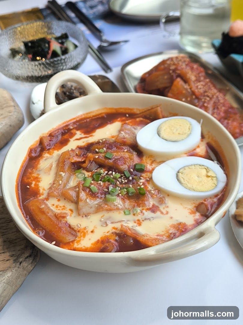 Korean Stew with Egg and Kimchi