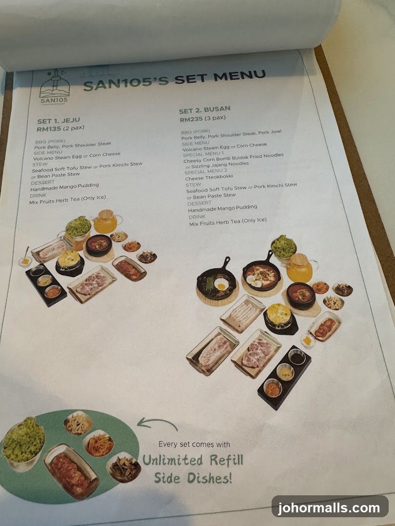 SAN105'S SET MENU