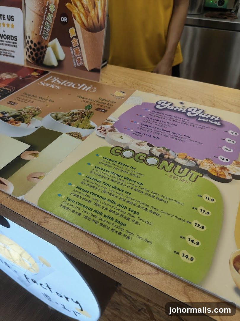 Dessert Menu