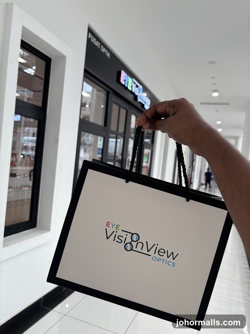 Shopping Bag with Optics Store Logo