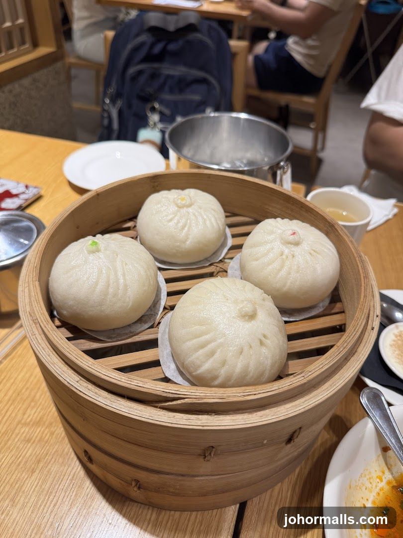 Steamed Buns in a Bamboo Steamer