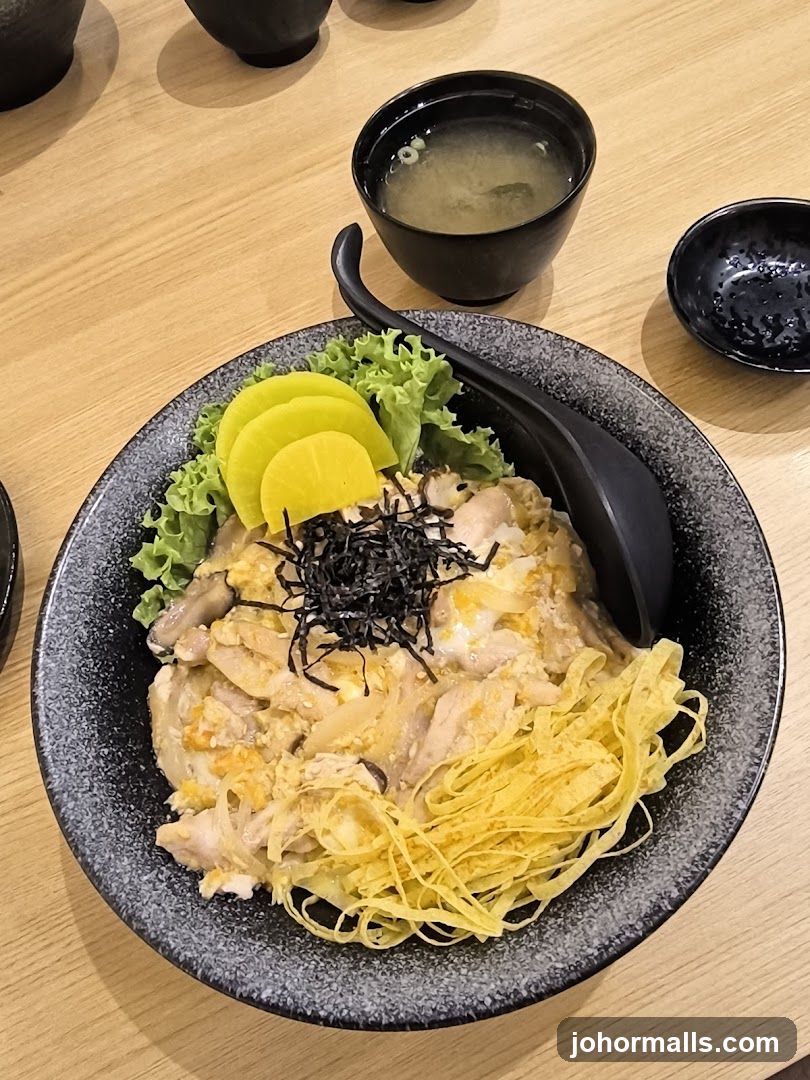 Oyakodon with Miso Soup