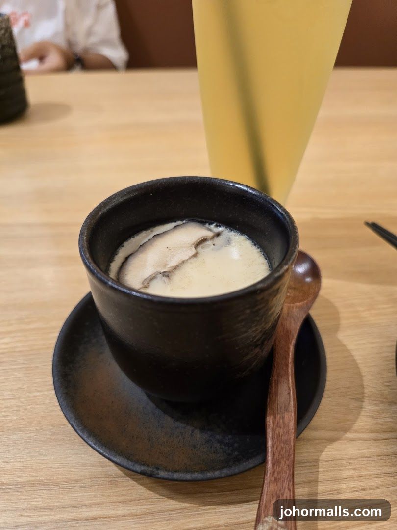 Steamed Custard Dish with Mushroom