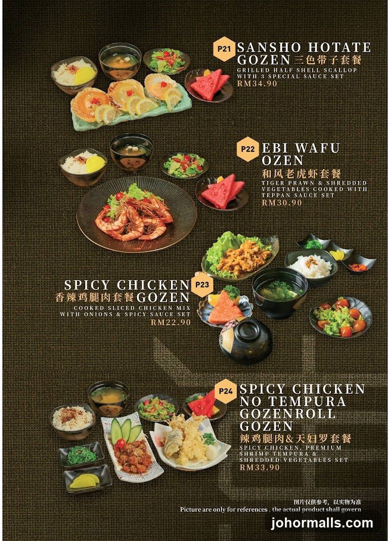 Gozen Menu
