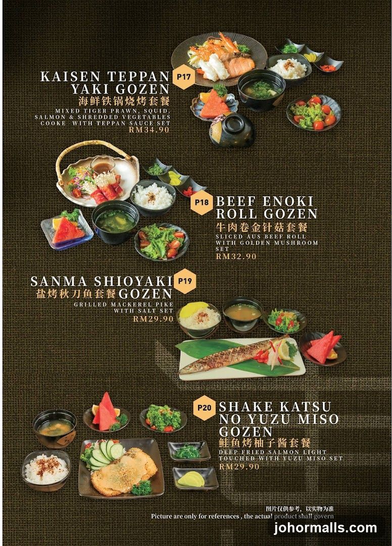 Japanese Gozen Sets