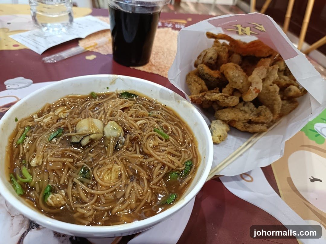 Oyster Mee Sua and Fried Snacks
