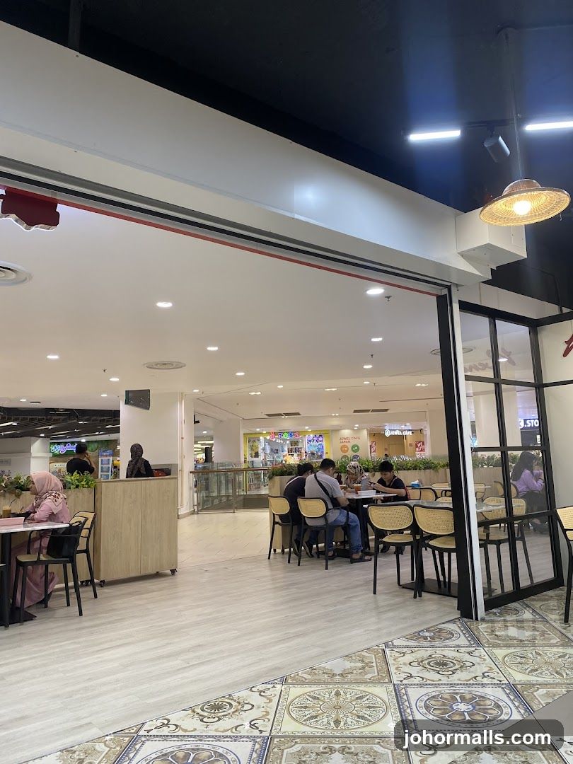 Indoor cafe with patrons