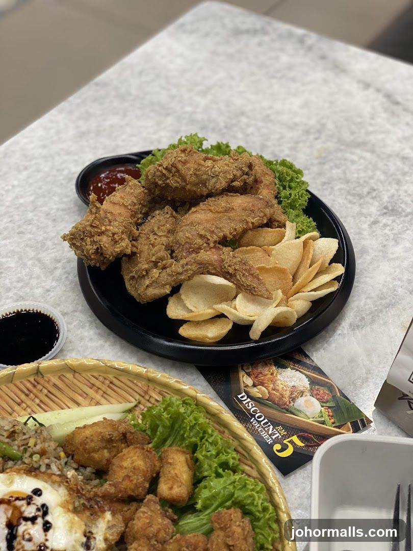 Fried Chicken and Rice Dish