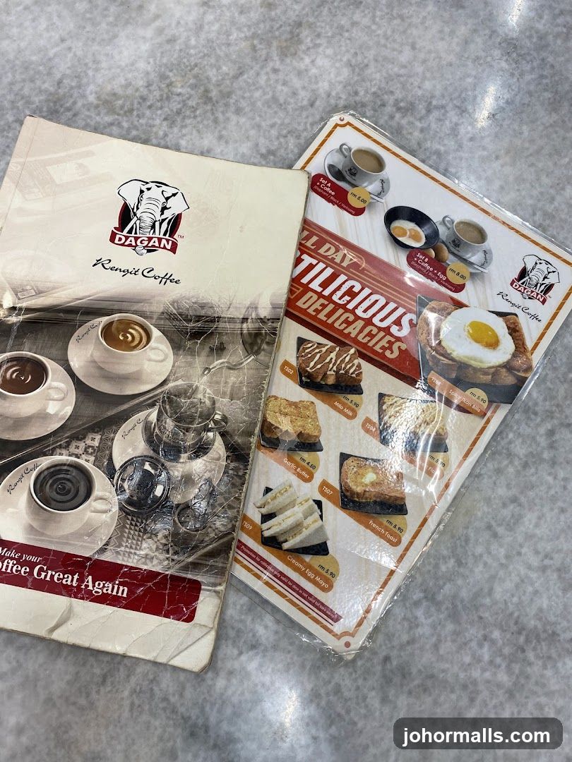 Dagan Rengit Coffee Menu