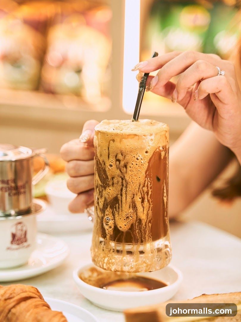 Iced Coffee with Foam