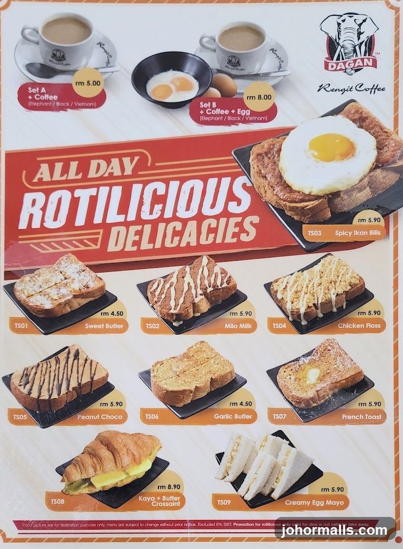 Dagan Rengit Coffee Menu