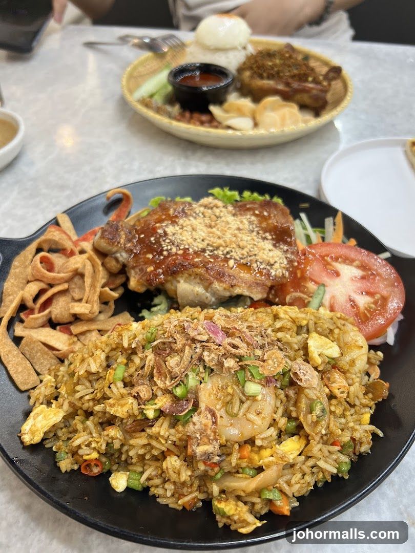 Fried Rice with Chicken and Shrimp