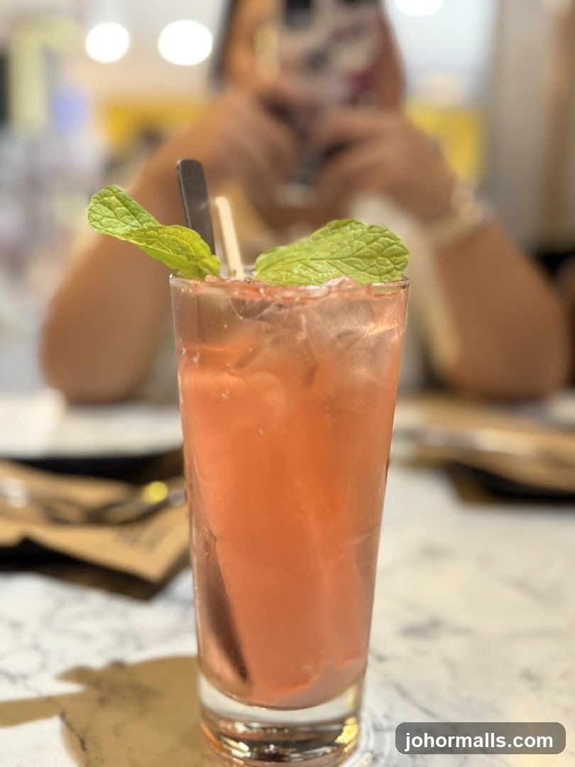 Pink Drink with Mint