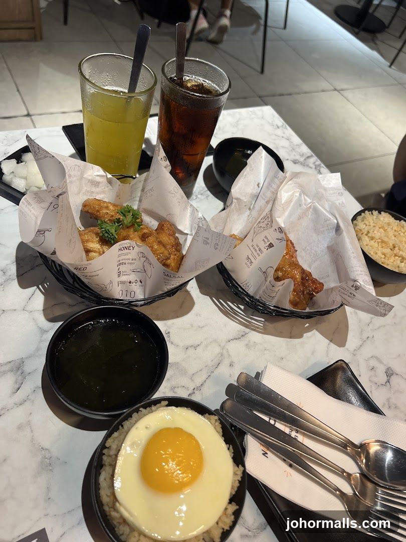 Fried Chicken and Rice Meal