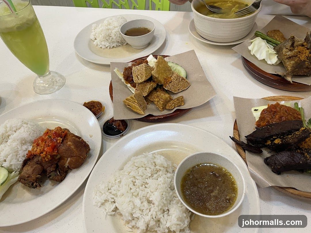 Plates of Indonesian Food