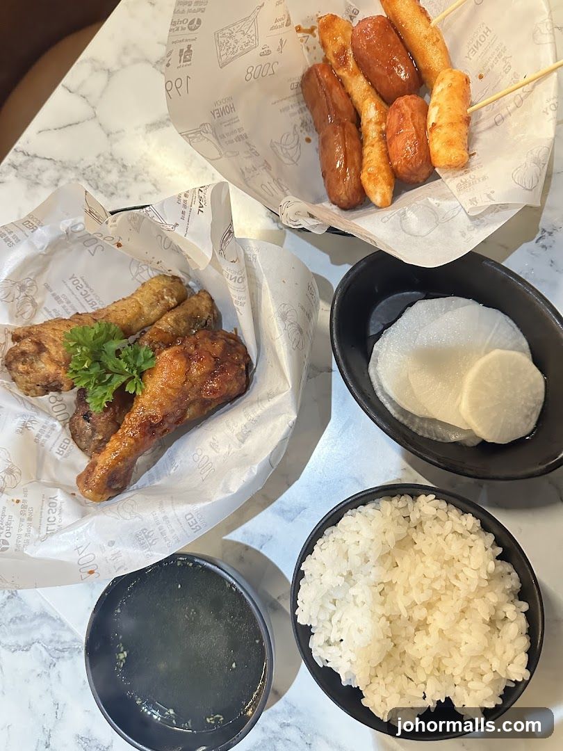 Korean Fried Chicken and Skewers