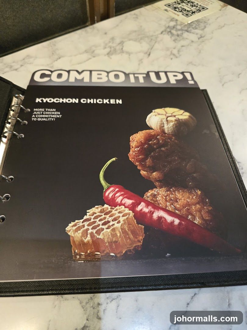 Kyocho Chicken Menu