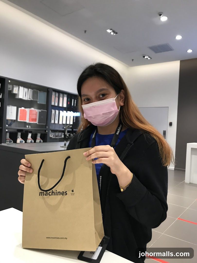 Woman holding a shopping bag