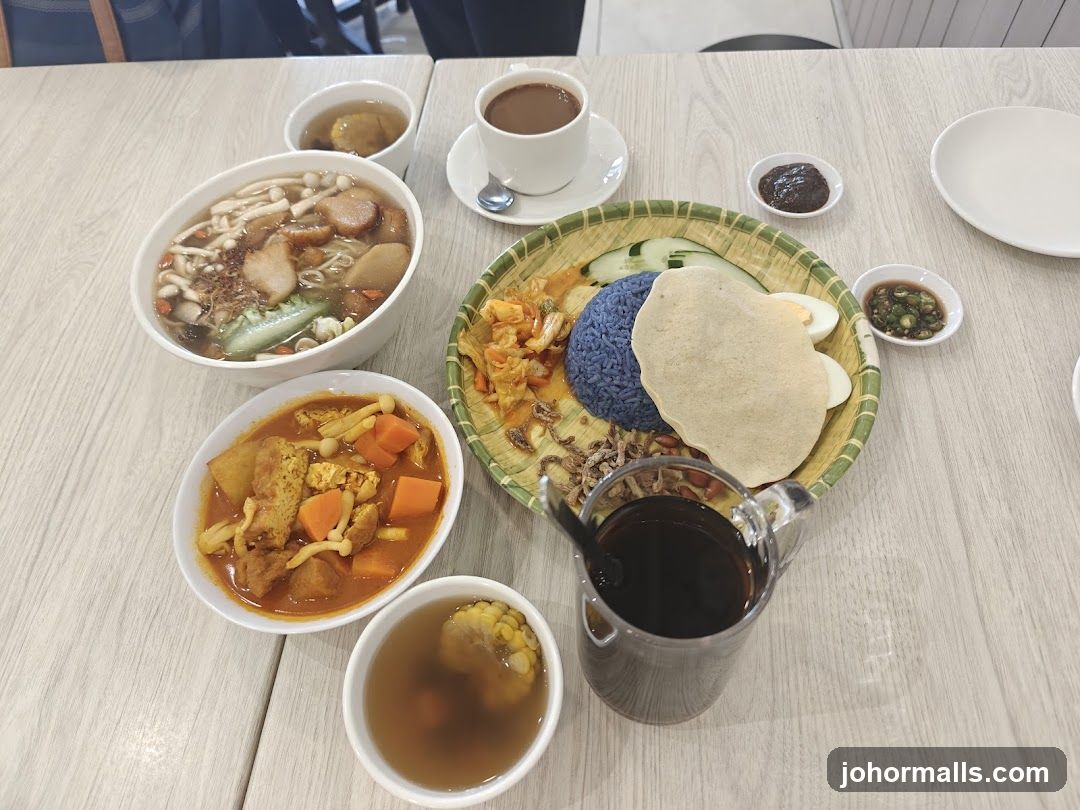 Table with various dishes