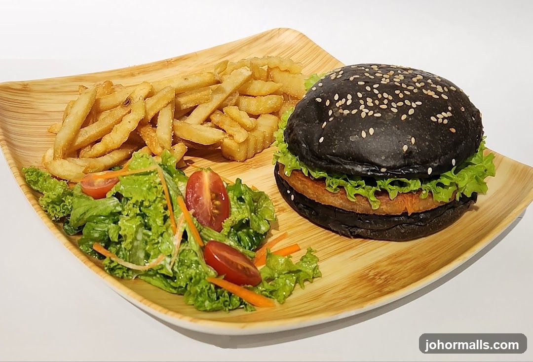 Black Burger Meal