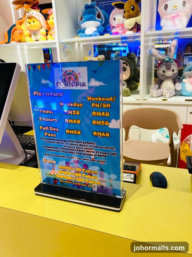 Funtopia Playground and Game Pricing