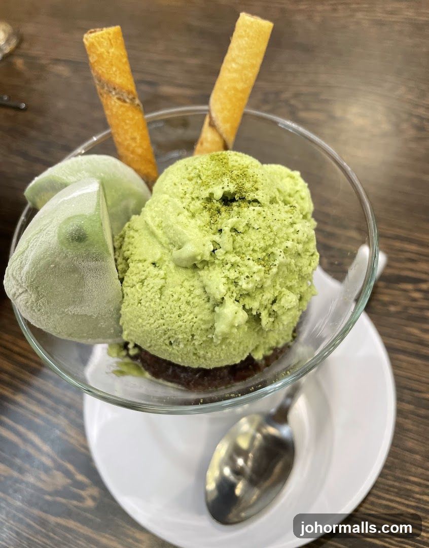Matcha Ice Cream Parfait