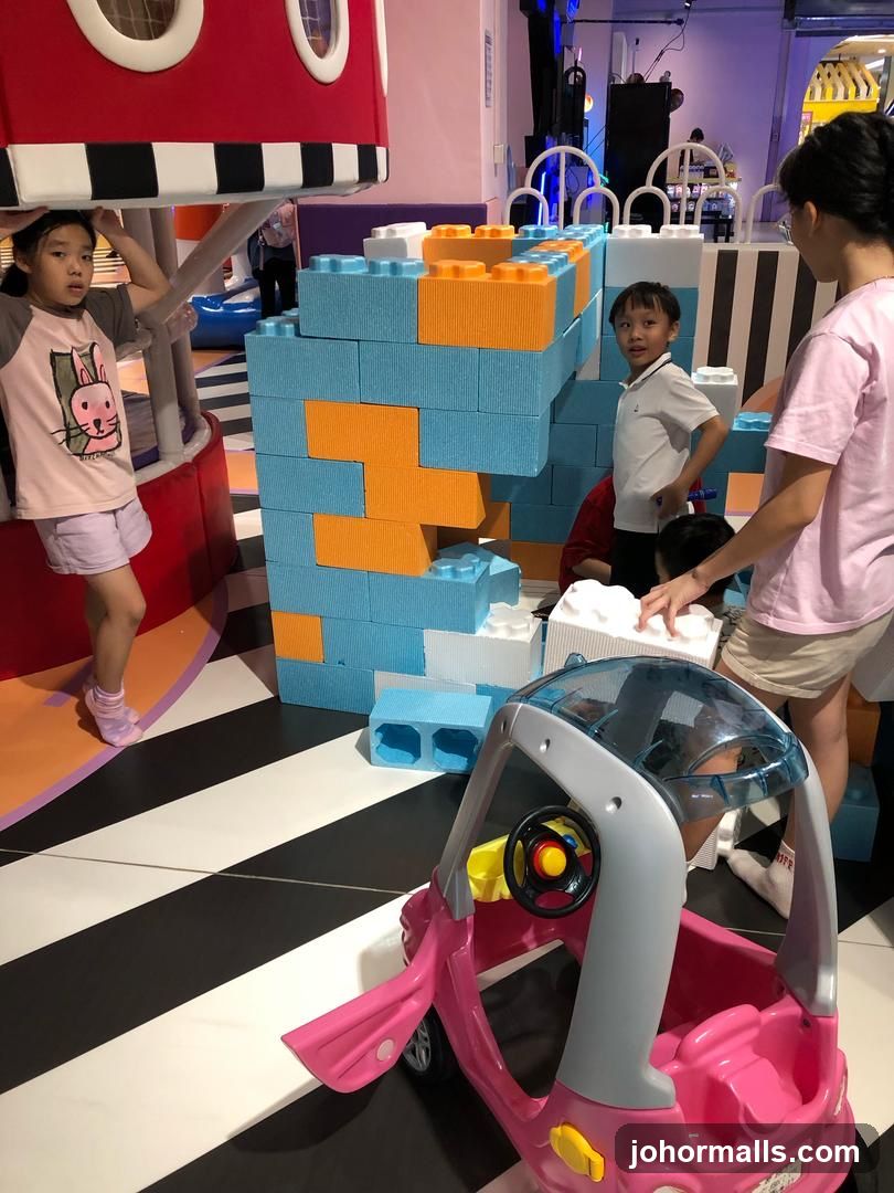 Children Playing with Building Blocks