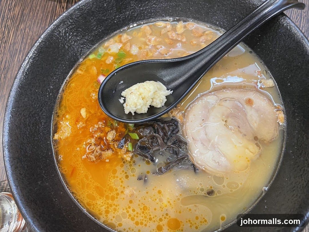 Ramen bowl with spoon