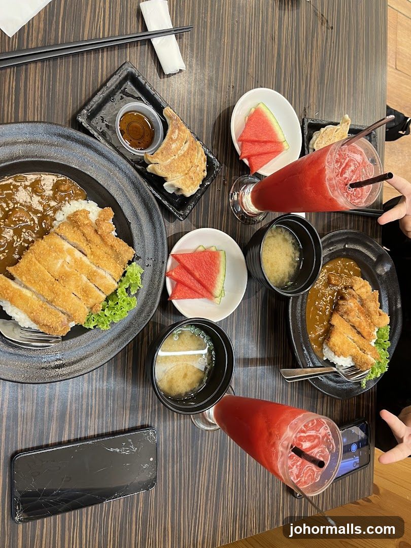 Table Setting with Food and Drinks
