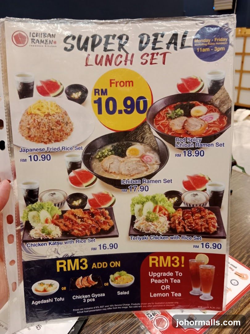 Ichiban Ramen Super Deal Lunch Set