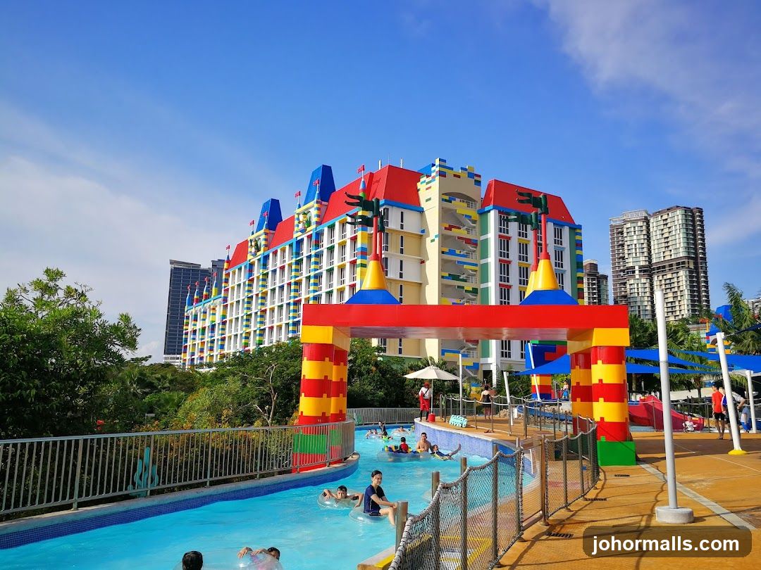 Lego-themed water park entrance