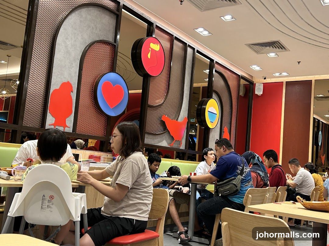 Restaurant Interior with Diners