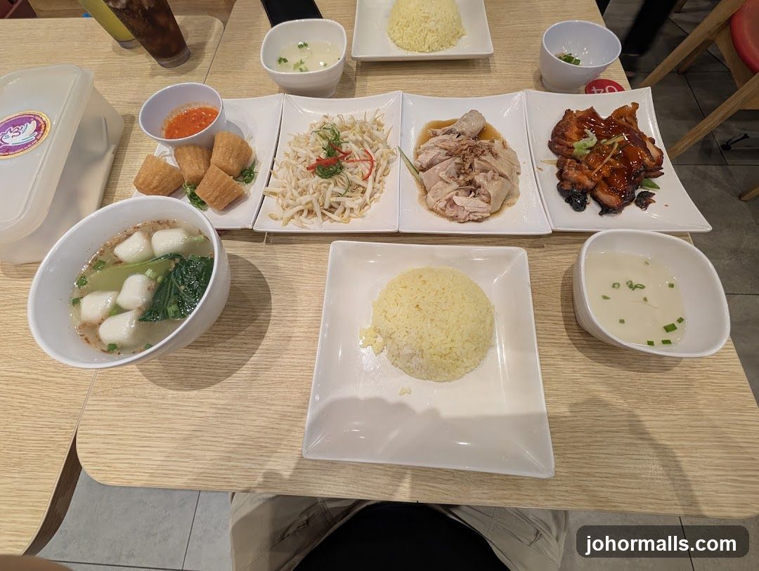 Hainanese Chicken Rice Meal