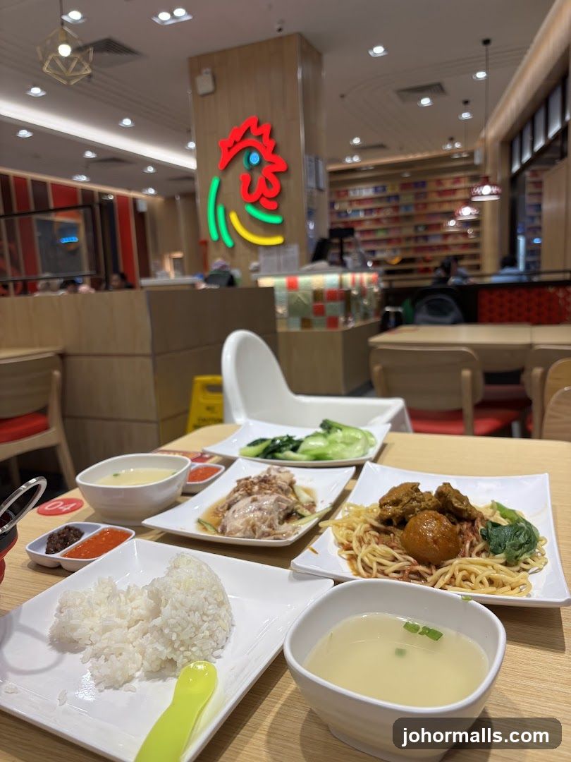 Restaurant Interior with Food
