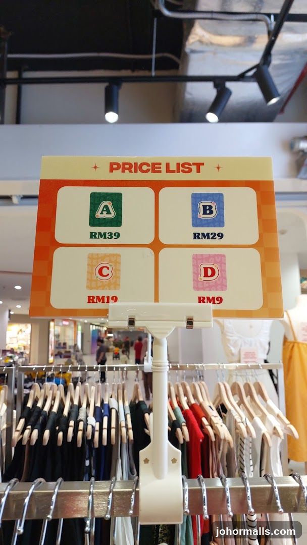 Price List Sign in Retail Store