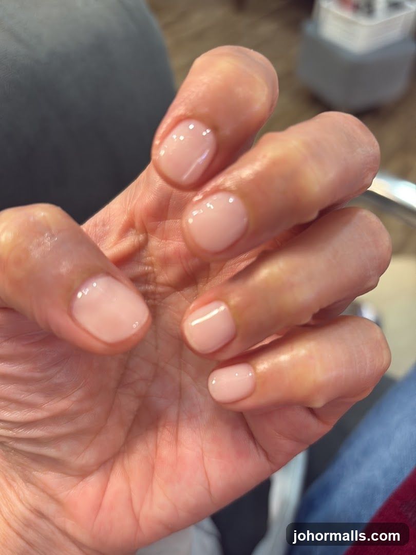 Hand with manicure