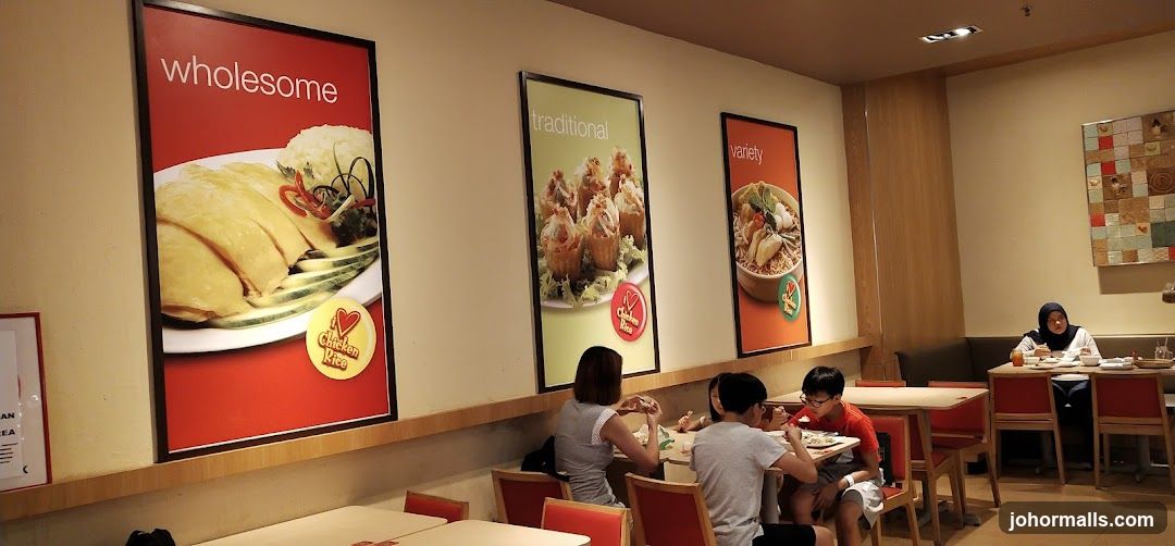 Restaurant Interior with Food Posters