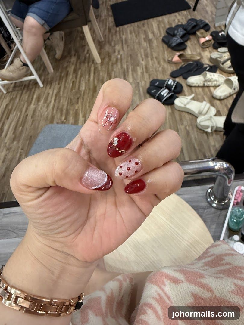 Nail Art Display in Salon