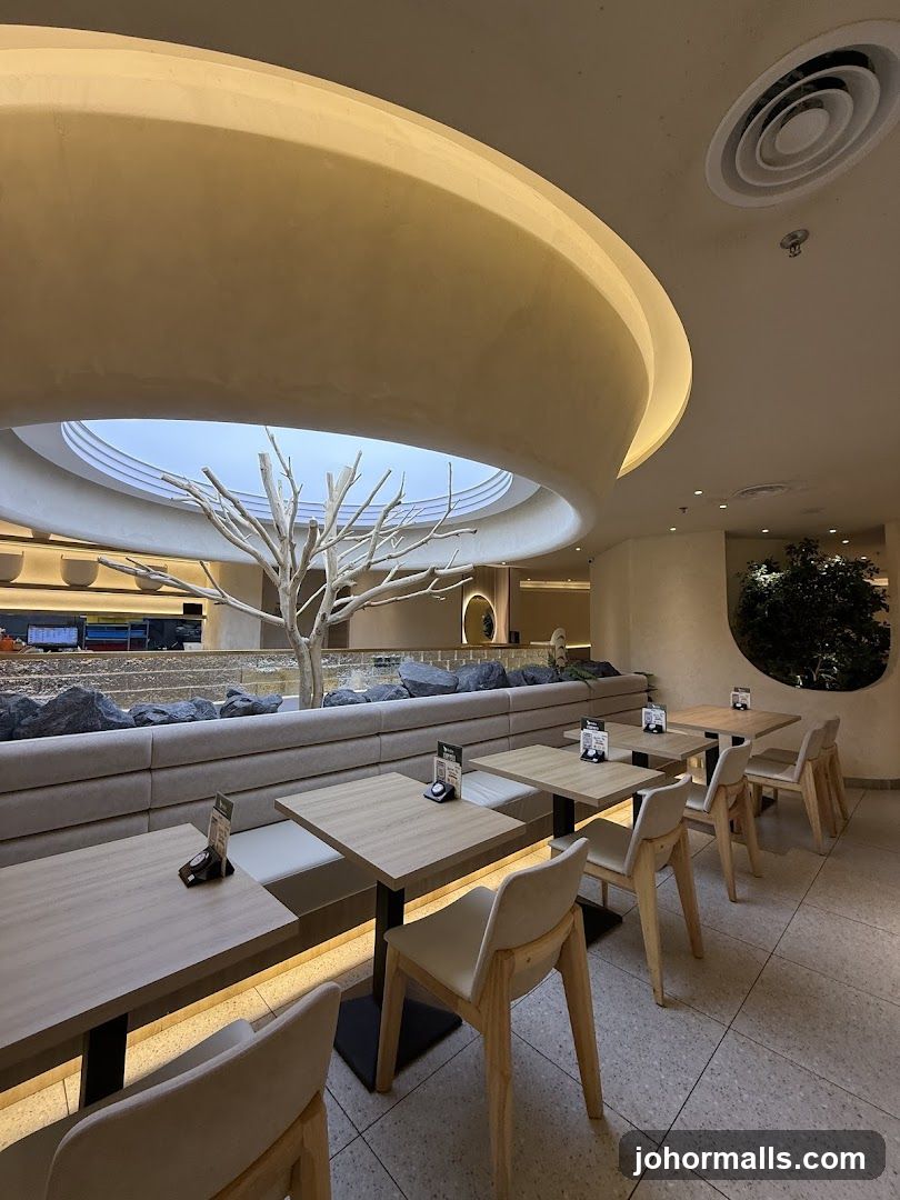 Interior of a modern café or restaurant