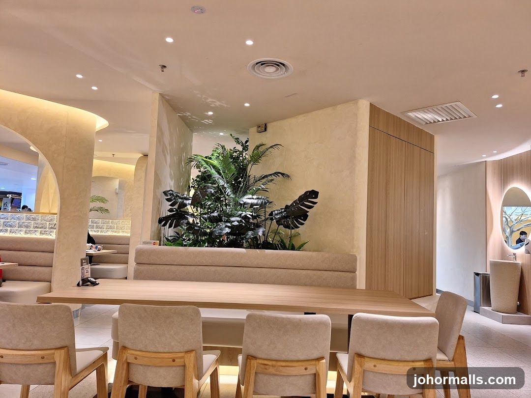 Interior of a modern café or restaurant